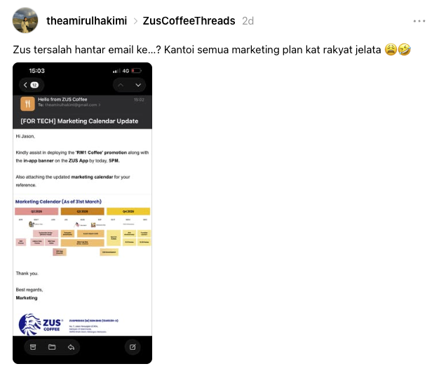 zus emel marketing gimmick